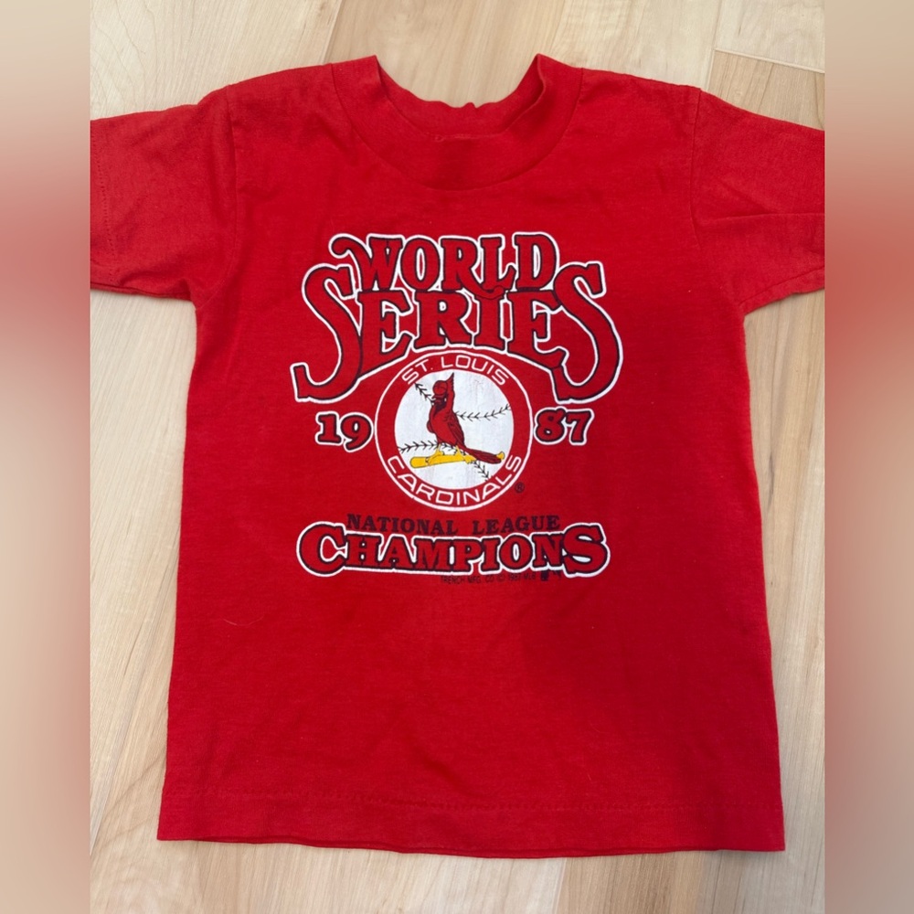 St. Louis Cardinals World Series 1987 Red Single Stitch 80’s  T-Shirt!
